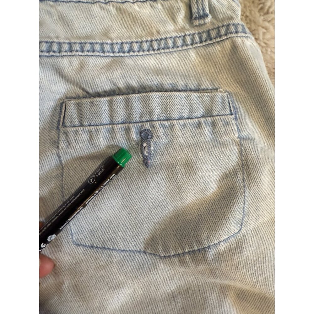 Sandro Wide Leg Jeans P3316-E Light Blue Denim Retro Jeans Size 40/L - Picture 8 of 9